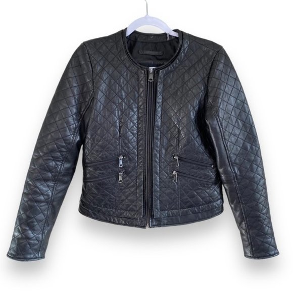 marc new york - andrew marc Lambskin Quilted Jacket - Size Medium - Picture 1 of 10